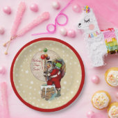 Weihnachts- und Schornstein-Weihnachtsplatte Pappteller (Party)