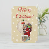 Weihnachts- und Schornsteinweihnachtsladen Einladung (Stehend Vorderseite)