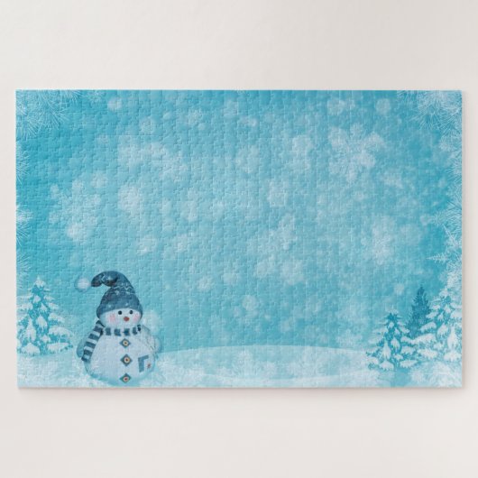 Weihnachts- und Snow-Man-Puzzle Puzzle (Horizontal)