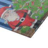Weihnachts- und Weihnachtsbaum-Glasschneidebrett Schneidebrett (Ecke)