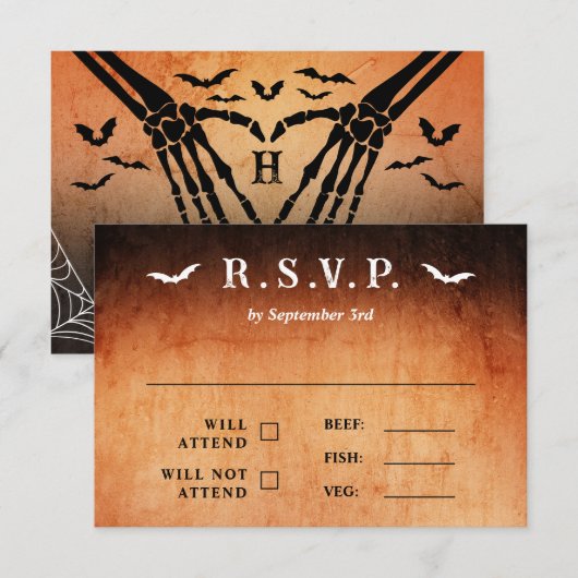 Weihnachts- und Weihnachtsfeier RSVP Karte (Vorne/Hinten)