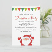 Weihnachts- und Weihnachtsfeiertag einladen Einladung (Stehend Vorderseite)