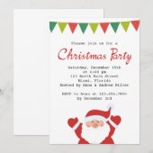 Weihnachts- und Weihnachtsfeiertag einladen Einladung (Vorne/Hinten)