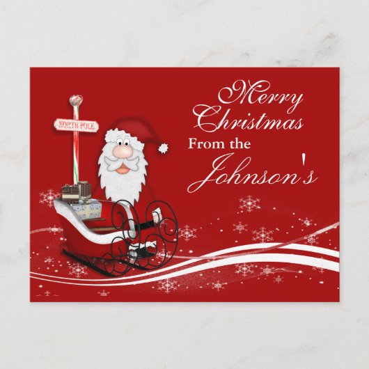 Weihnachts- und Weihnachtskarte Feiertagspostkarte (Vorderseite)