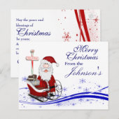Weihnachts- und Weihnachtskarte Feiertagspostkarte (Vorne/Hinten)