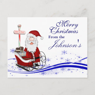 Weihnachts- und Weihnachtskarte Feiertagspostkarte