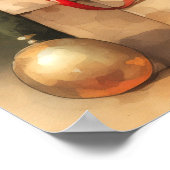 Weihnachts- und Weihnachtsnachtsfeiertag Poster (Ecke)