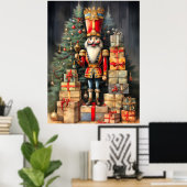 Weihnachts- und Weihnachtsnachtsfeiertag Poster (Heimbüro)