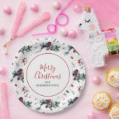Weihnachts- und Weihnachtsstillenmuster Pappteller (Party)