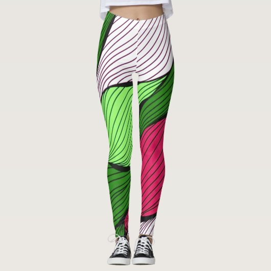Weihnachts- und Wintergefühlsmuster Leggings (Vorderseite)