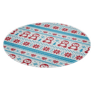 Weihnachts- und Winterstrickmuster Schneidebrett