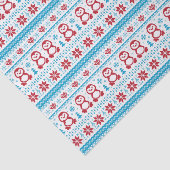 Weihnachts- und Winterstrickmuster Seidenpapier (Ausschnitt)