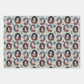 Weihnachts-Unicorn Geschenkpapier Set (Vorderseite)