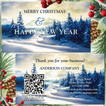 Weihnachts-Unternehmen Vielen Dank Business Card