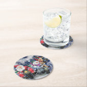 Weihnachts-Untersetzer mit Happy Friends Runder Pappuntersetzer (Vor Ort)