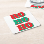 Weihnachts-Untersetzer Rechteckiger Pappuntersetzer (angewinkelt)