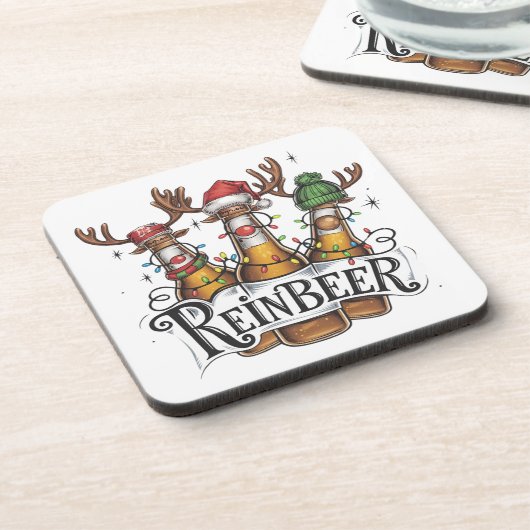 Weihnachts-Untersetzer-Set - Menge 6 Getränkeuntersetzer (Linke Seite)