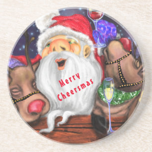 Weihnachts-Untersetzer Weihnachts- und Reindeers-S Getränkeuntersetzer