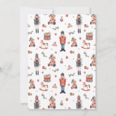 Weihnachts-Urlaub Kinderdusche Einladung (Rückseite)