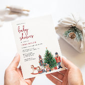 Weihnachts-Urlaub Kinderdusche Einladung