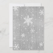 Weihnachts-Urlaub Kinderdusche Einladung (Rückseite)