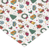 Weihnachts-Urlaubsmuster Kurzer Tischläufer (Ecke)