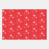 Weihnachts-US Flagge-Wrapping Paper-Set Geschenkpapier Set (Vorderseite)