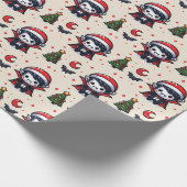 Weihnachts-Vampire Geschenkpapier (Ecke)