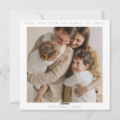 Weihnachts-Van-Flat-Urlaubskarte Feiertagskarte (Rückseite)