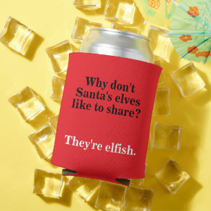 Weihnachts-Vater Joke Design Dosenkühler