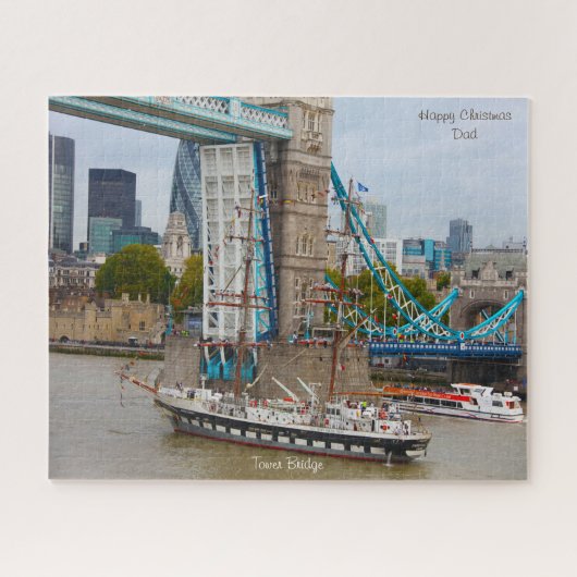 Weihnachts-Vater Tower Bridge Jigsaw Puzzle (Horizontal)