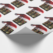Weihnachts-Vegas-Slotmaschine Geschenkpapier (Ecke)