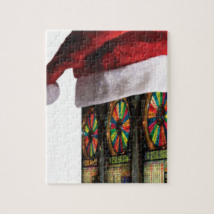 Weihnachts-Vegas-Slotmaschine Puzzle