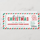 Weihnachts-Vergnügungspark Themenpark Ticket Gesch (Vorderseite)