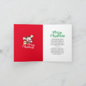 Weihnachts-Verkündung Dankeskarte (Innenseite)
