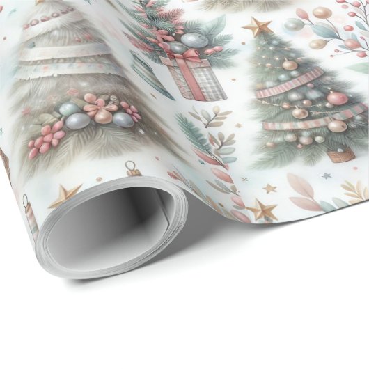 Weihnachts-Verpackungspapier, festlich! Geschenkpapier (Rolleneckpunkt)