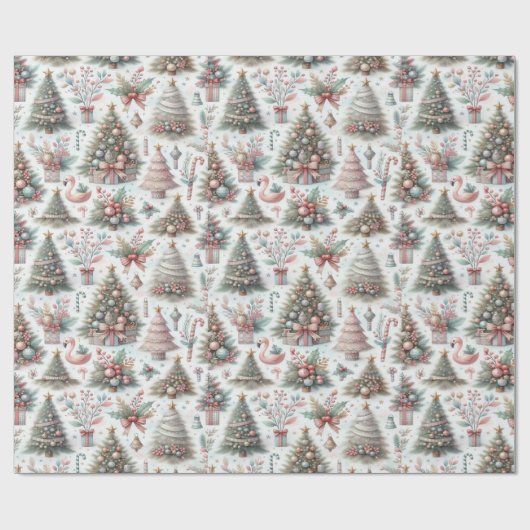 Weihnachts-Verpackungspapier, festlich! Geschenkpapier (Flach)