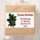 Weihnachts-Versandlabel anpassbar heilig (Insitu)