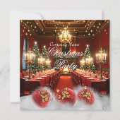 Weihnachts-Verziertes Party Einladung (Vorderseite)