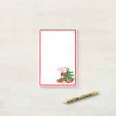 Weihnachts-Vibes-Dackel Hund Post-It-Notes Post-it Klebezettel (Auf Schreibtisch)