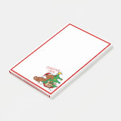 Weihnachts-Vibes-Dackel Hund Post-It-Notes Post-it Klebezettel (angewinkelt)