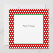 Weihnachts-Vibes-Dackel-Hundekarte Einladung (Rückseite)