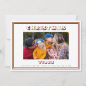 Weihnachts-Vibes-Foto Jahr im Überblick Weihnachte (Vorderseite)