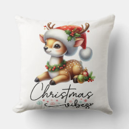 Weihnachts-Vibes-Wurfkissen Kissen