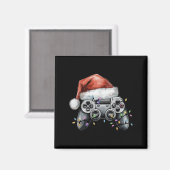 Weihnachts-Video-Gamer-Controller Xmas Gaming Men Magnet (Vorderseite/Rückseite)