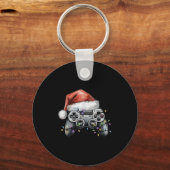 Weihnachts-Video-Gamer-Controller Xmas Gaming Men  Schlüsselanhänger (Vorderseite)