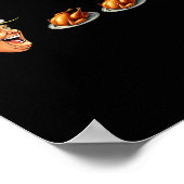 Weihnachts-Video-Spiel Trump Gesicht Ess Türkei Sp Poster (Ecke)