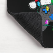 Weihnachts-Videospiel-Controller-Hut Santa Gamer B Mousepad (Ecke)