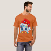 Weihnachts- Videospiel- Controller Santa Gamer Jun T-Shirt (Vorne ganz)