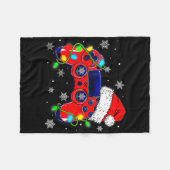 Weihnachts-Videospiel-Controller-Santa-Hut-Gamer-B Fleecedecke (Vorderseite (Horizontal))